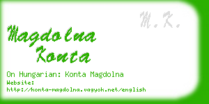 magdolna konta business card